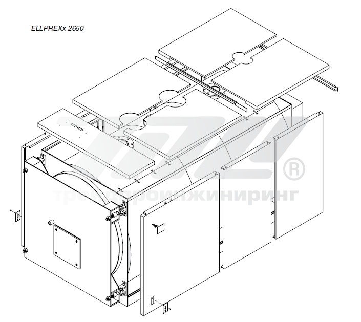50083 Обшивка и теплоизоляция ELPREX 2650 (верх.)