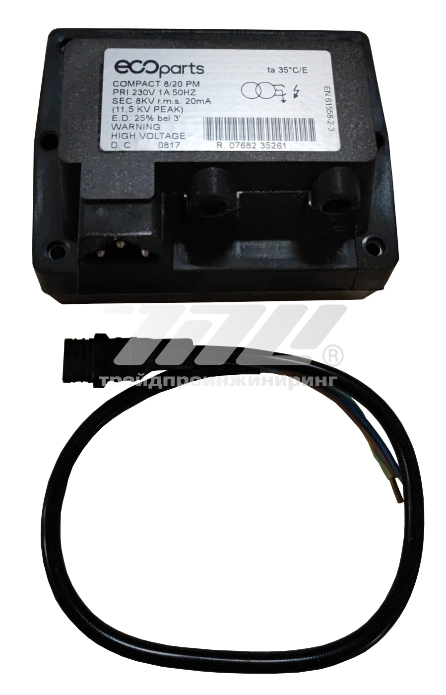 Трансформатор запальный COMPACT 8/20 PM (ECOparts) с кабелем питания фото